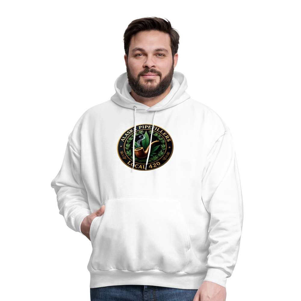 ALASKA PIPEFILLERS LOCAL 420 Men's Hoodie - white