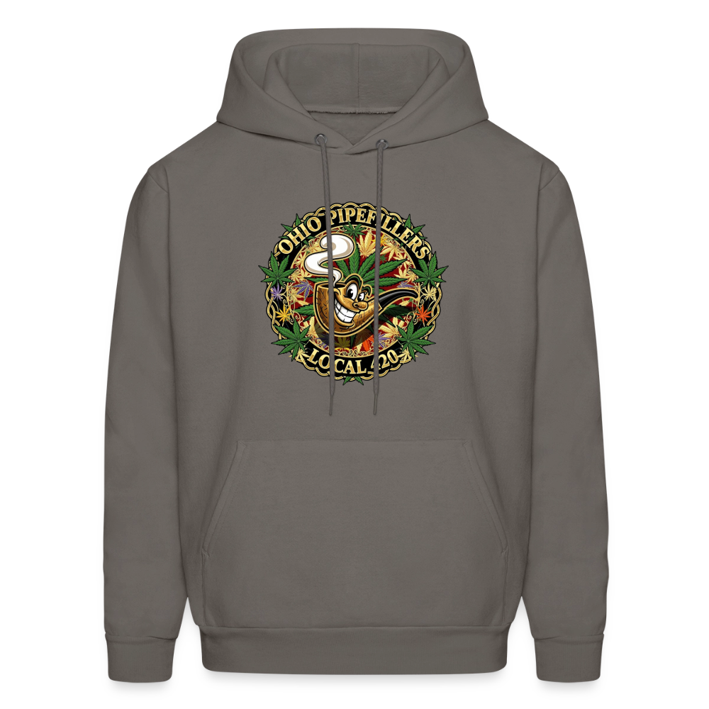 OHIO PIPEFILLERS LOCAL 420 Men's Hoodie - asphalt gray