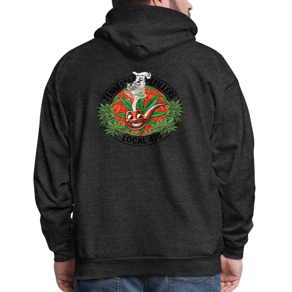 TENNESSEE PIPEFILLERS LOCAL 420 Men's Hoodie - charcoal grey