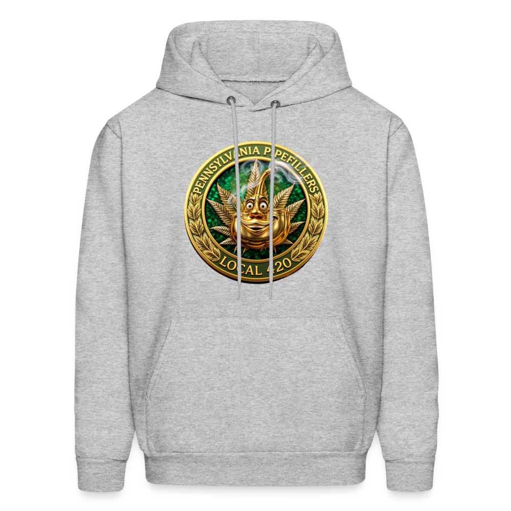 PENNSYLVANIA  PIPEFILLERS LOCAL 420 Men's Hoodie - heather gray