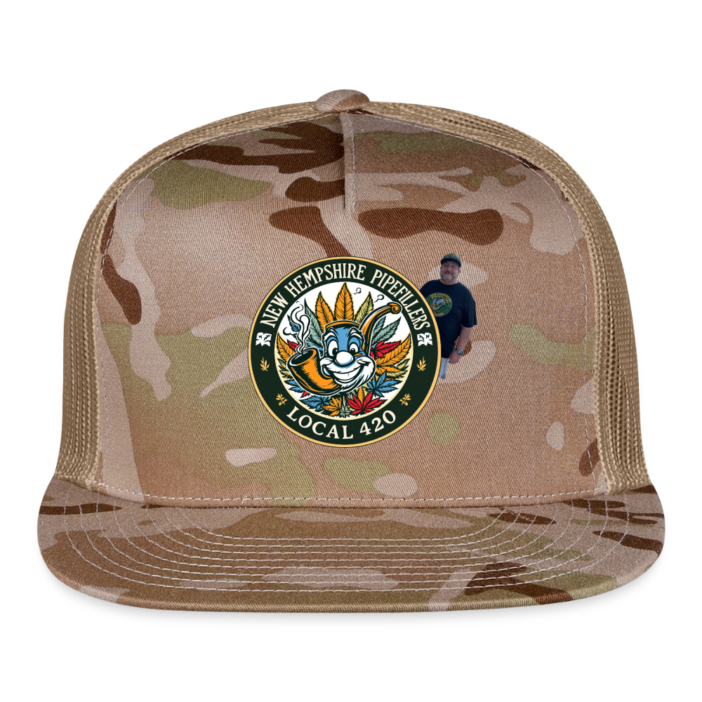 NEW HEMPSHIRE CHRIS CAMO Trucker Hat - MultiCam\tan