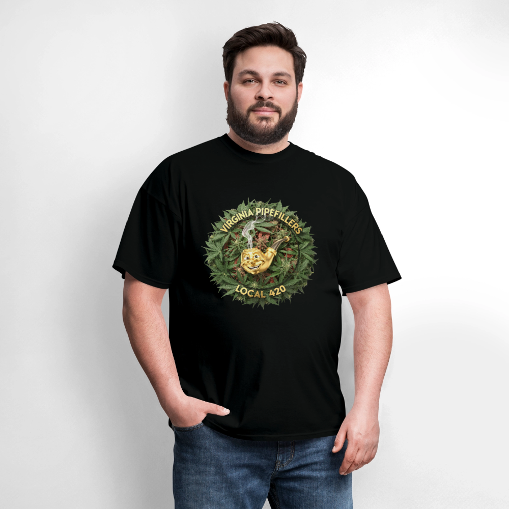 VIRGINIA PIPEFILLERS LOCAL 420 Men's T-Shirt - black