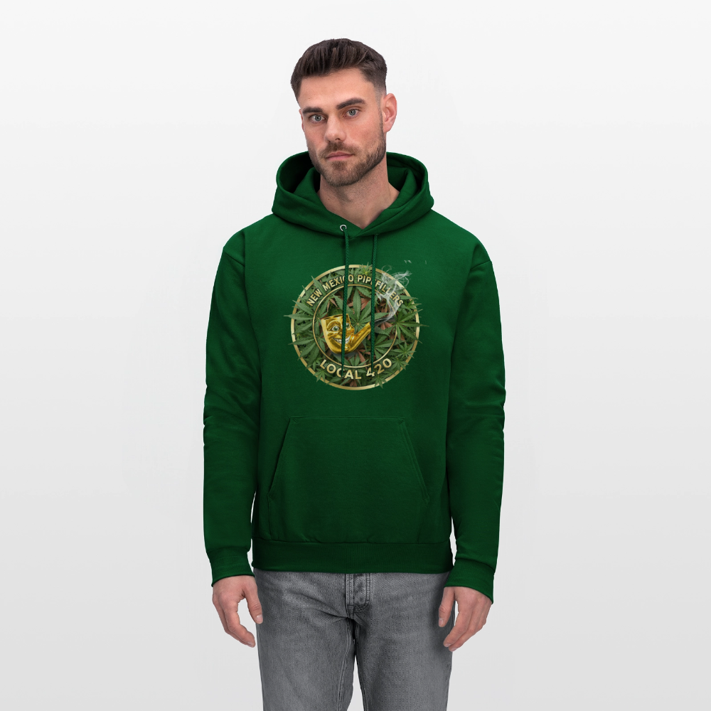 NEW MEXICO PIPEFILLERS LOCAL 420 Men's Hoodie - forest green