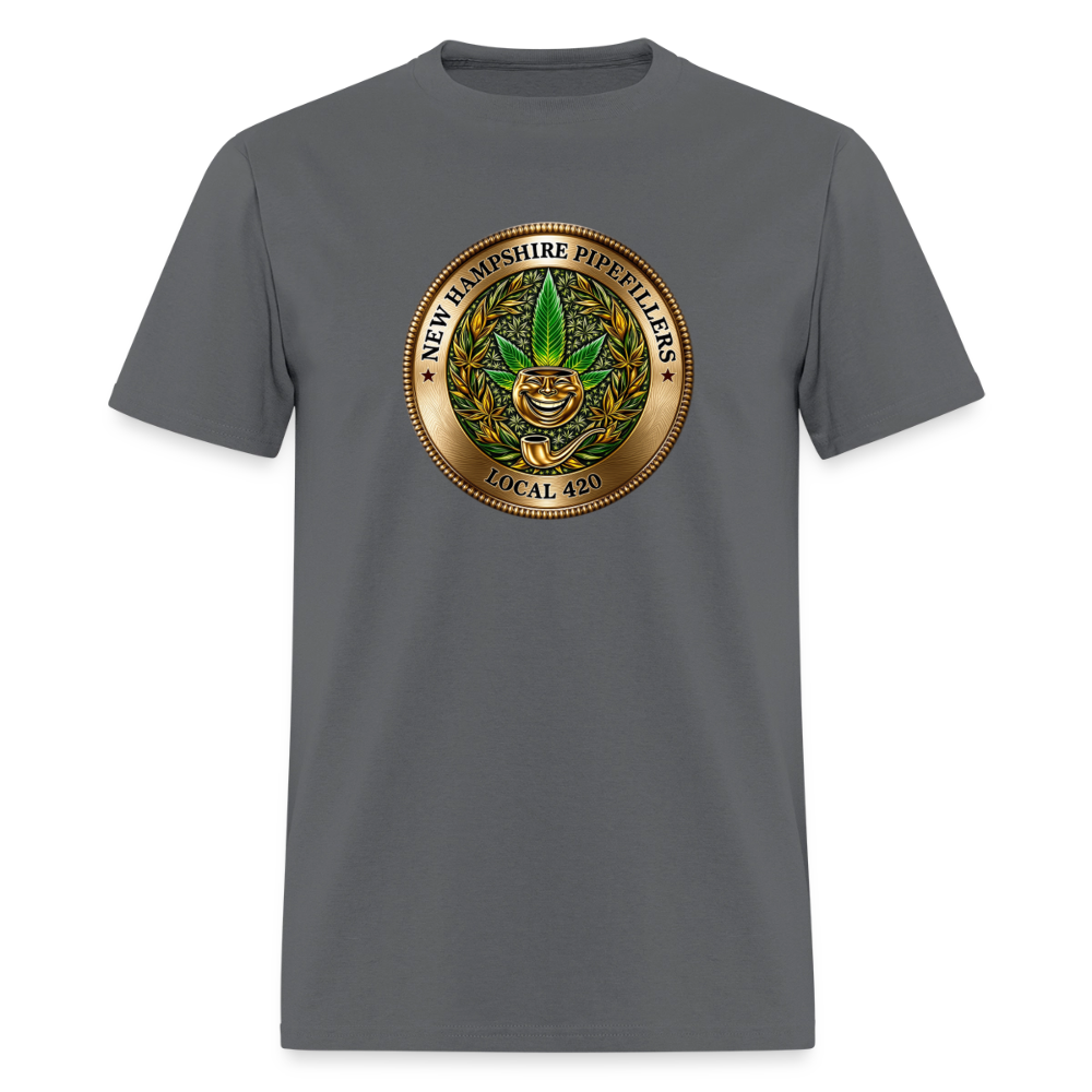 NEW HAMPSHIRE PIPEFILLERS UNION LOCAL 420 Men's T-Shirt - charcoal