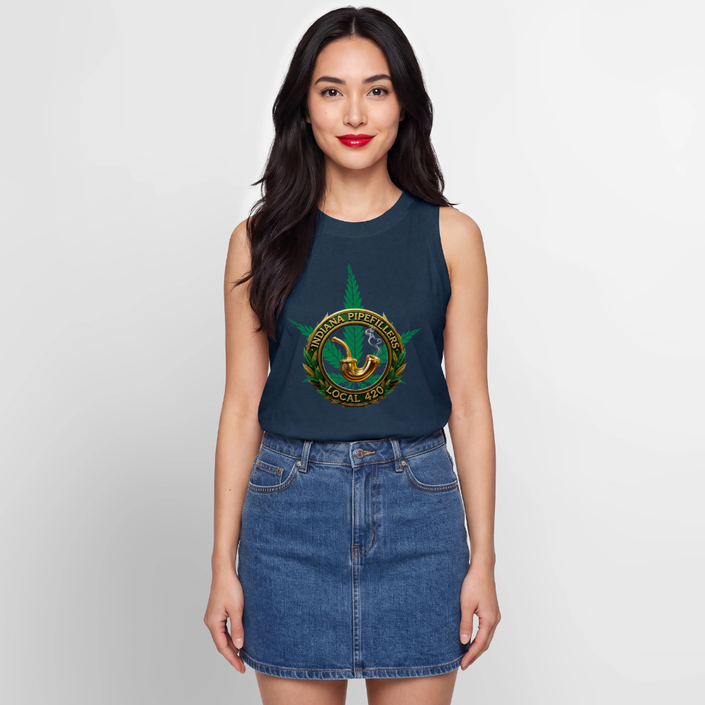 INDIANA PIPEFILLERS LOCAL 420 Women's Relaxed Tank Top - denim