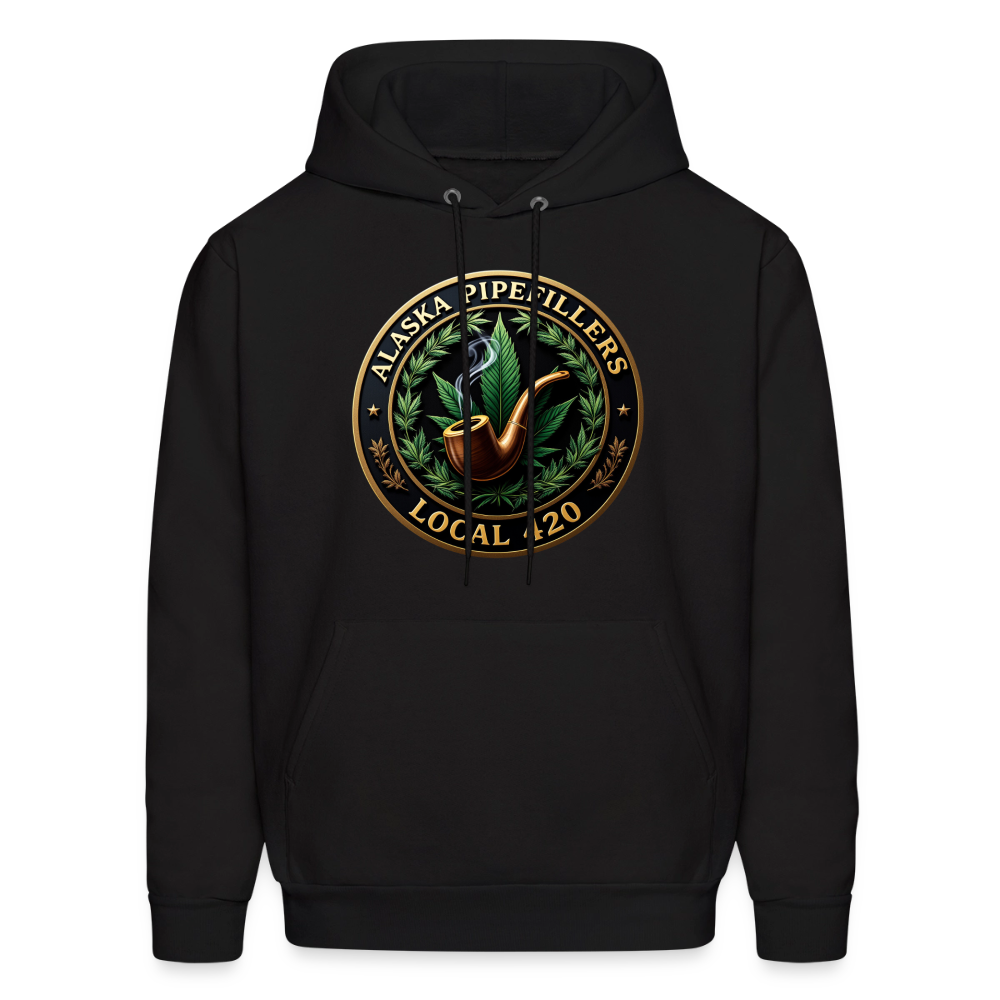 ALASKA PIPEFILLERS LOCAL 420 Men's Hoodie - black