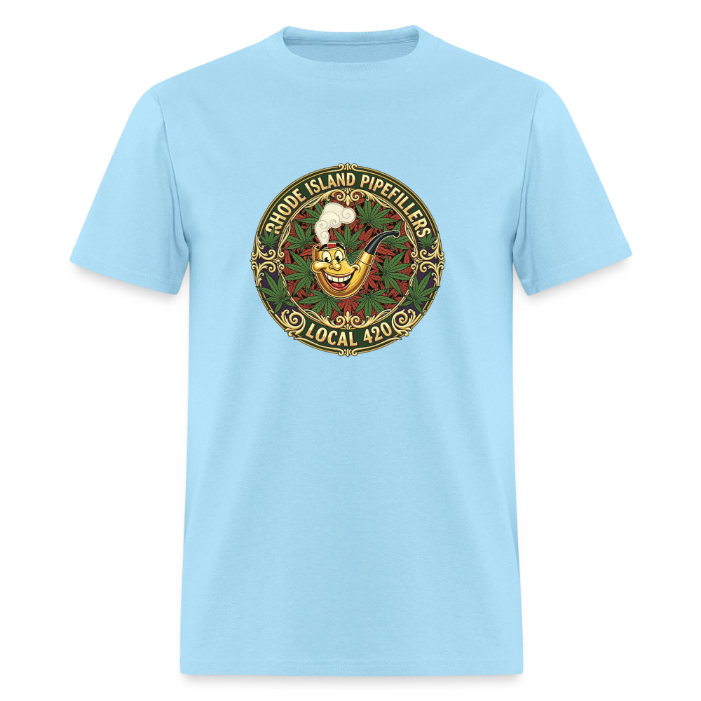 TEXAS PIPEFILLERS LOCAL 420 Men's T-Shirt - powder blue