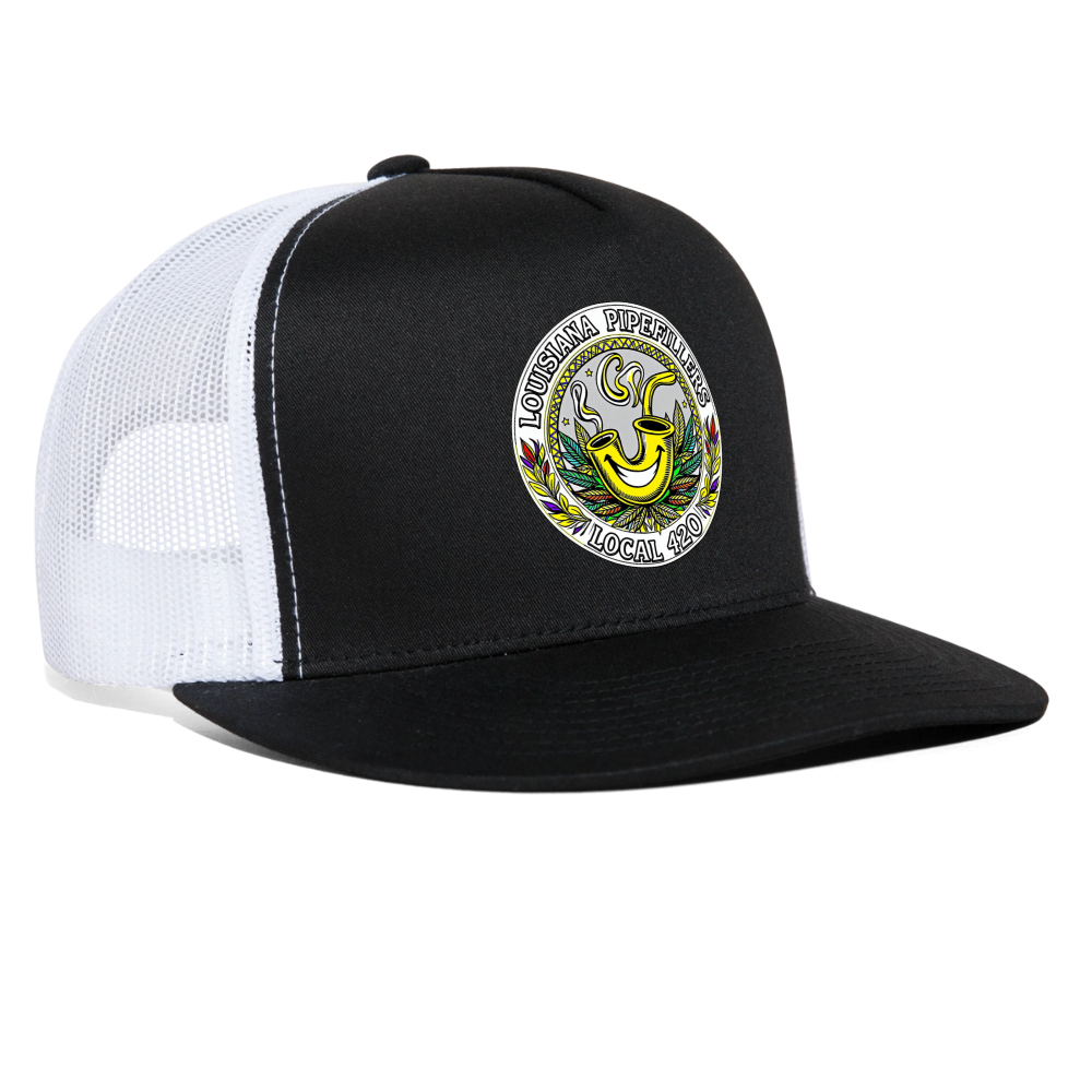 LOUISIANA PIPEFILLERS LOCAL 420 Trucker Hat - black/white
