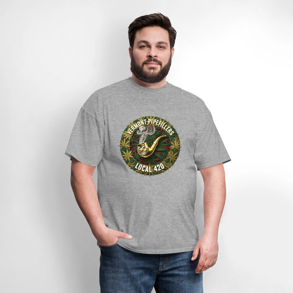 VERMONT PIPEFILLERS LOCAL 420 Men's T-Shirt - heather gray