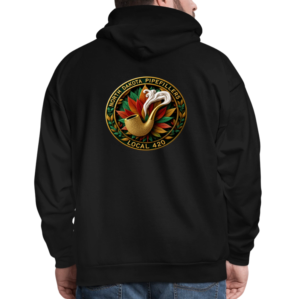 NORTH DAKOTA PIPEFILLERS LOCAL 420 F/B DESIGNS Men's Hoodie - black