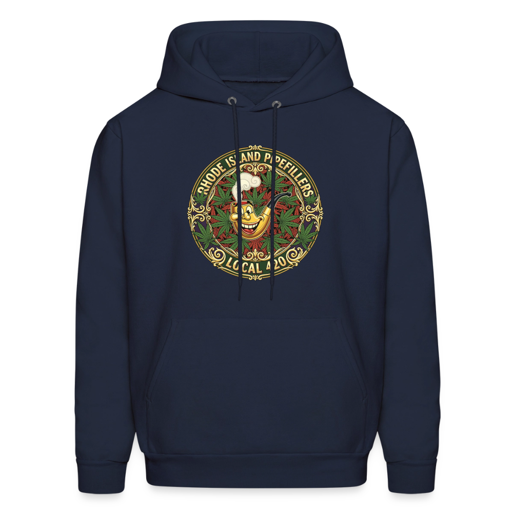 RHODE ISLAND PIPEFILLERS LOCAL 420 Men's Hoodie - navy