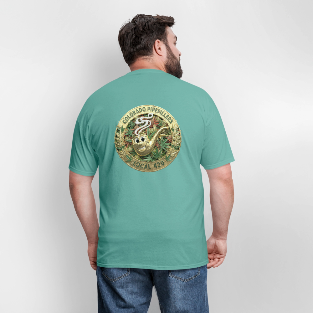 COLORADO PIPEFILLERS LOCAL 420 Men's T-Shirt - aquatic