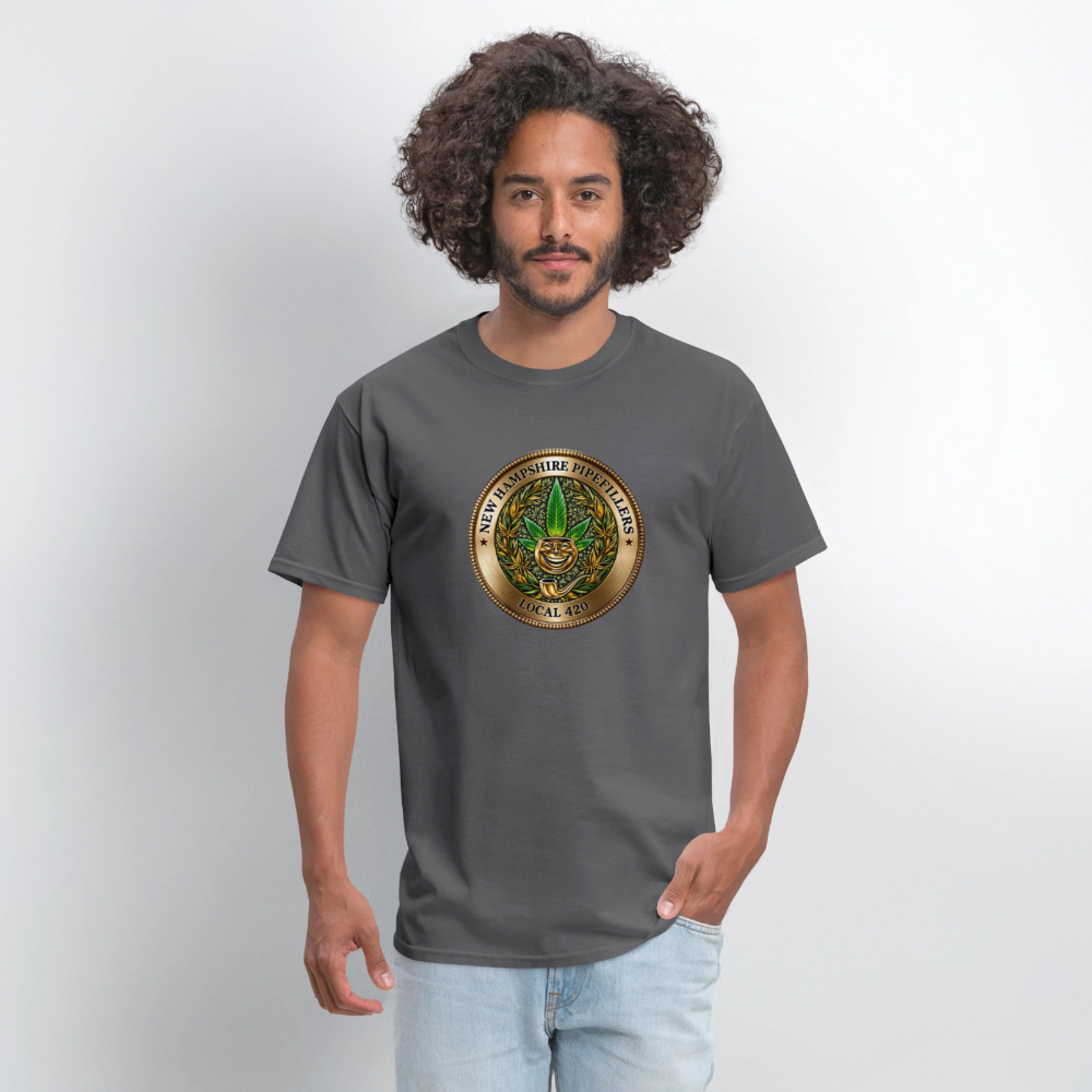 NEW HAMPSHIRE PIPEFILLERS UNION LOCAL 420 Men's T-Shirt - charcoal
