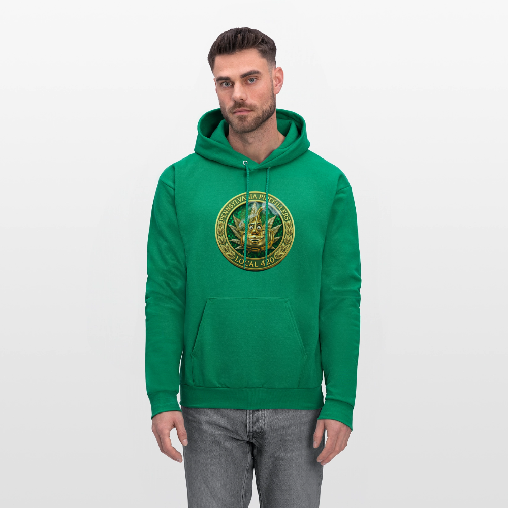 PENNSYLVANIA  PIPEFILLERS LOCAL 420 Men's Hoodie - kelly green