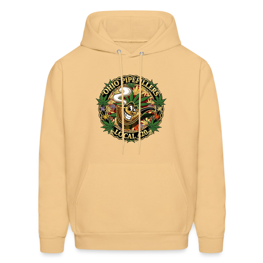 OHIO PIPEFILLERS LOCAL 420 Men's Hoodie - light gold 