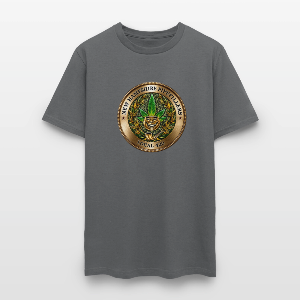 NEW HAMPSHIRE PIPEFILLERS UNION LOCAL 420 Men's T-Shirt - charcoal