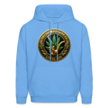 ILLINOIS PIPEFILLERS LOCAL 420 F/B EMBLEMS Men's Hoodie - carolina blue