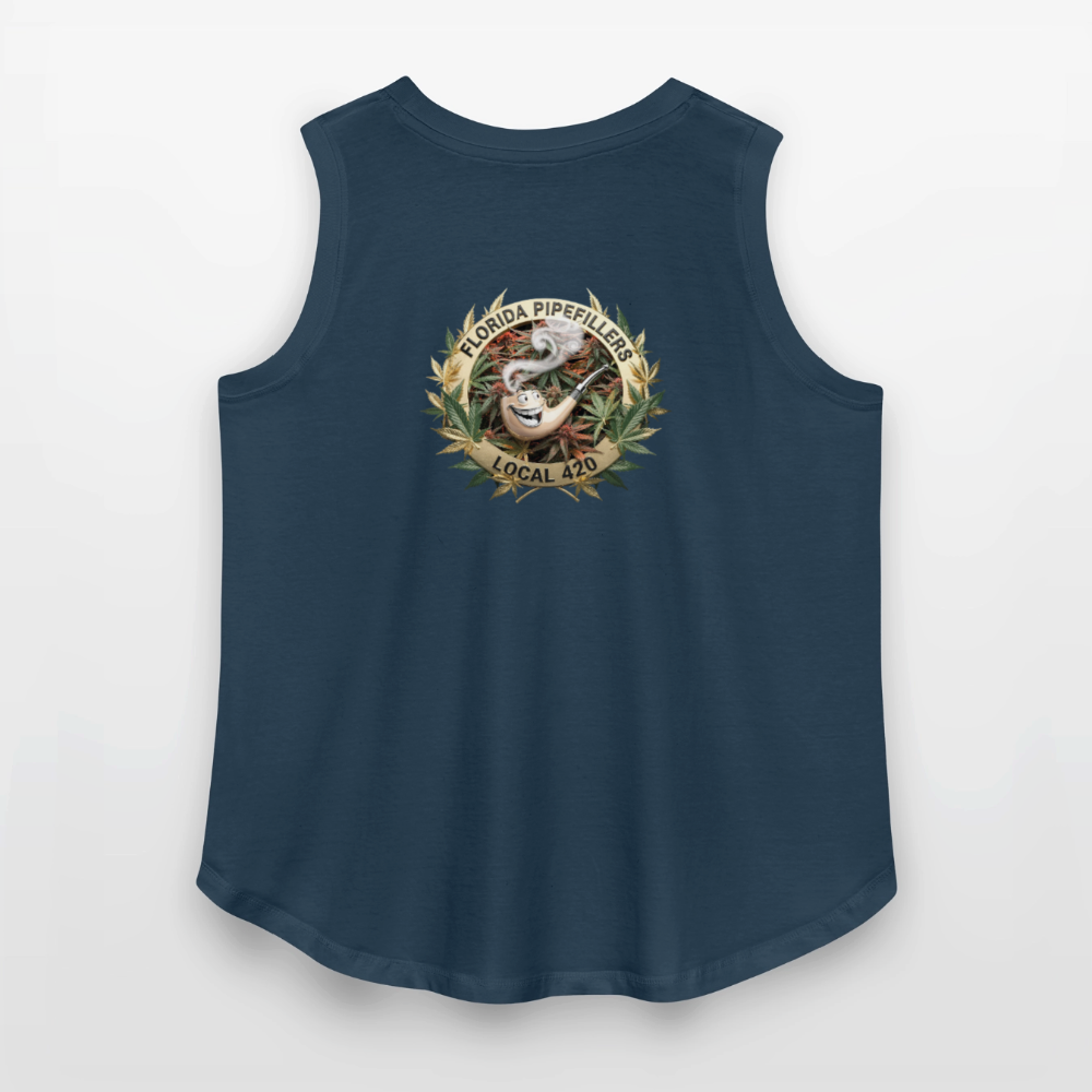 FLORIDA PIPEFILLERS LOCAL 420 F/B DESIGN Women's Curvy Relaxed Tank Top - denim