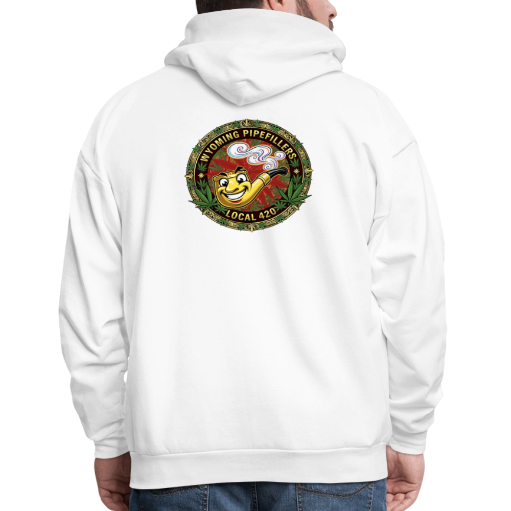 WYOMING PIPEFILLERS LOCAL 420 F/B DESIGN Men's Hoodie - white