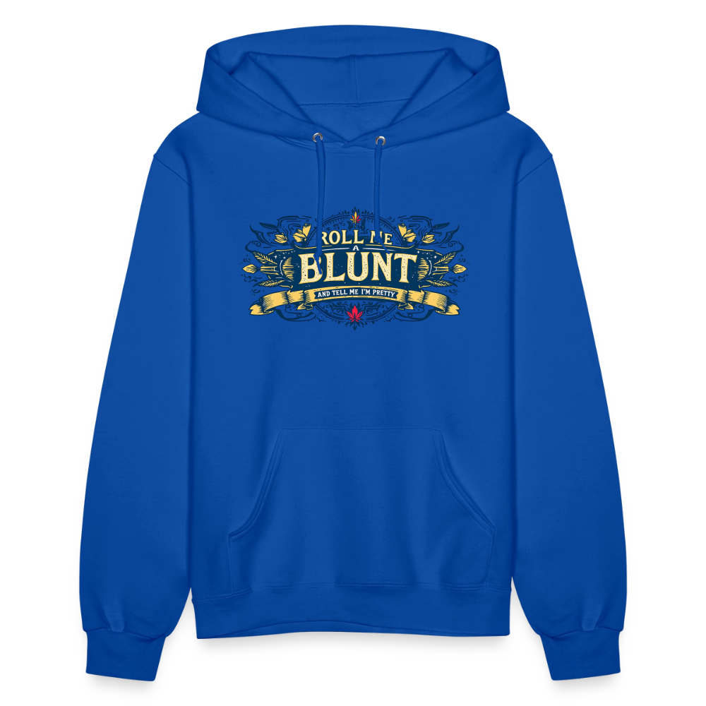ROLL ME A BLUNT Women's Hoodie - royal blue