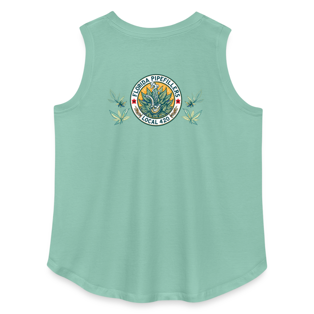 FLORIDA PIPEFILLERS LOCAL 420 F/B DESIGN Women's Curvy Relaxed Tank Top - saltwater