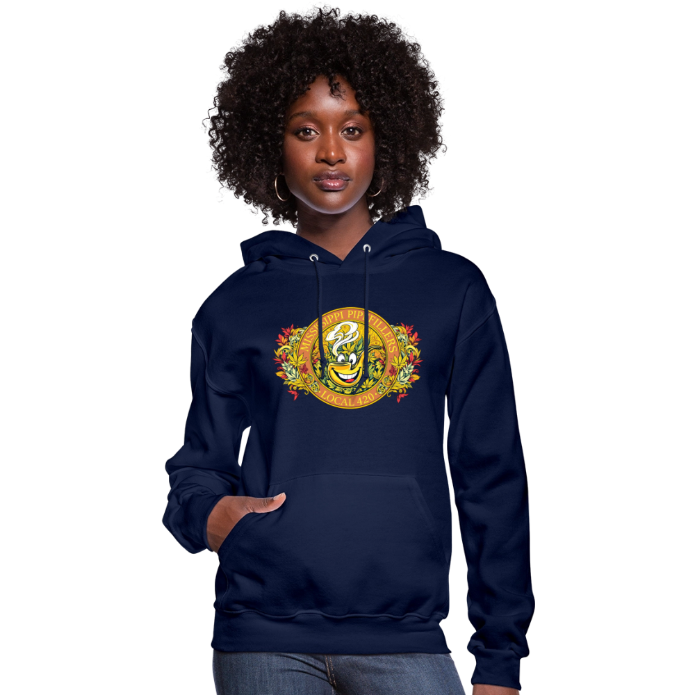 MISSISSIPPI PIPEFILLERS LOCAL 420 F/B DESIGNS Hoodie Women's Hoodie - navy