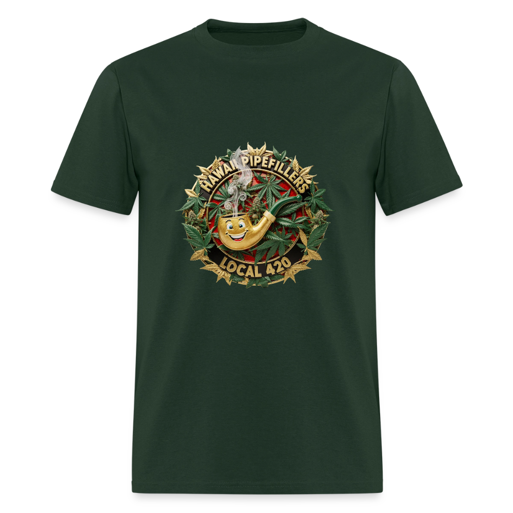 HAWAII PIPEFILLERS LOCAL 420 Men's T-Shirt - forest green