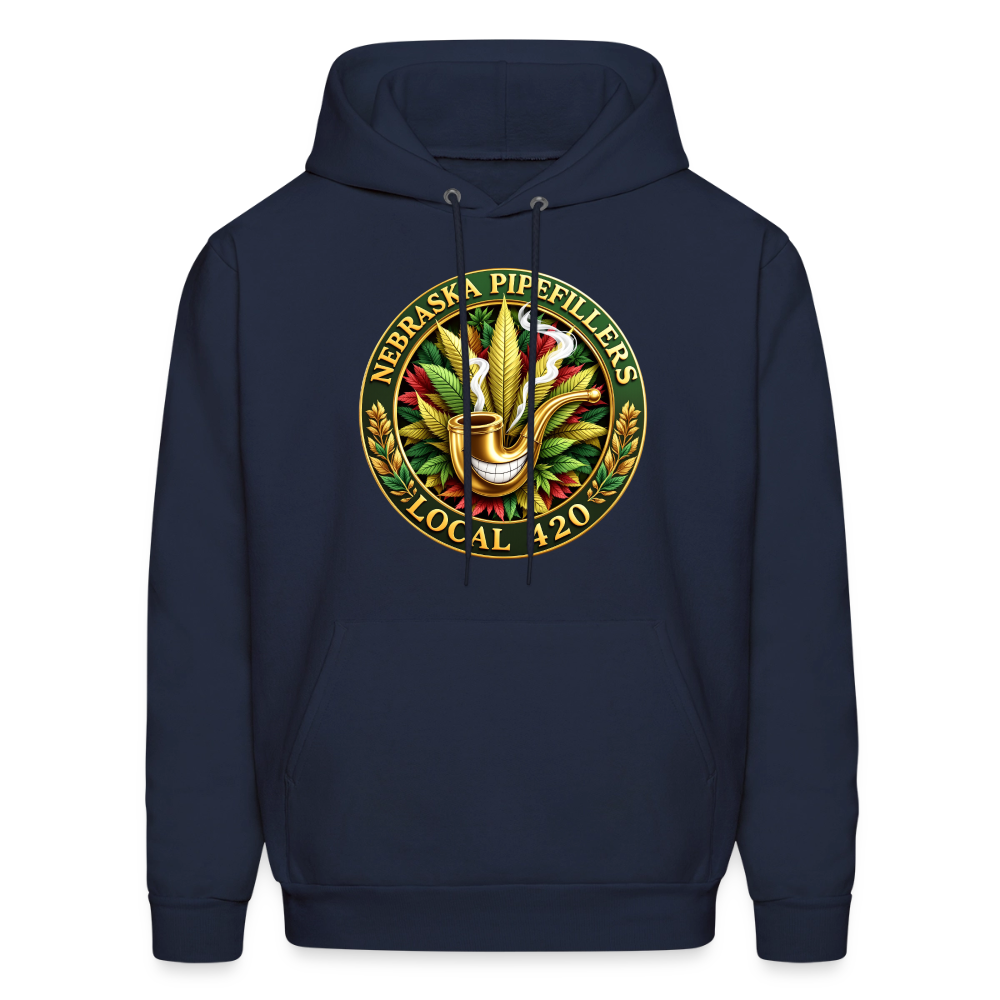 NEBRASKA PIPEFILLERS LOCAL 420 F/B DESIGNS Men's Hoodie - navy