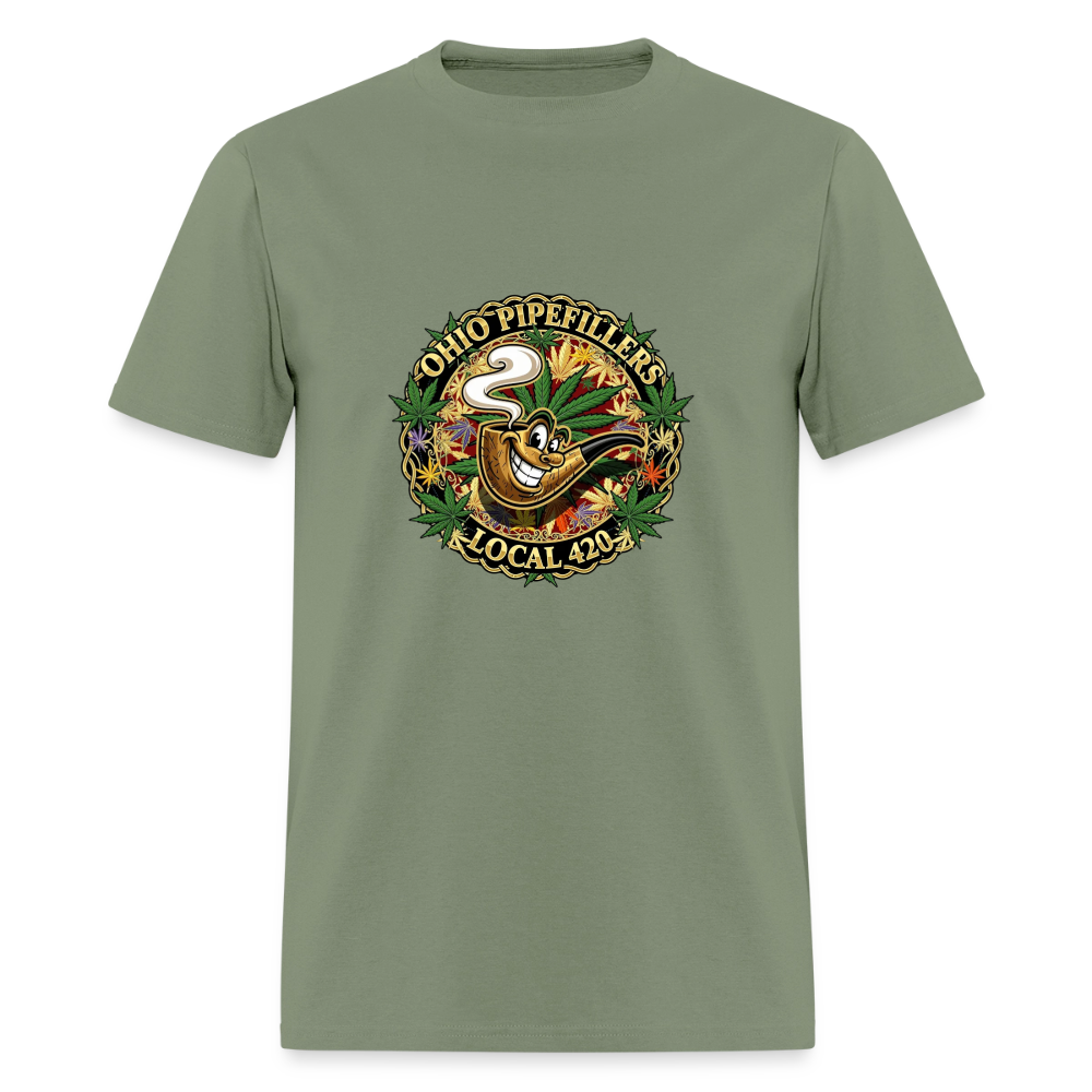 OHIO PIPEFILLERS LOCAL 420 Men's T-Shirt - military green