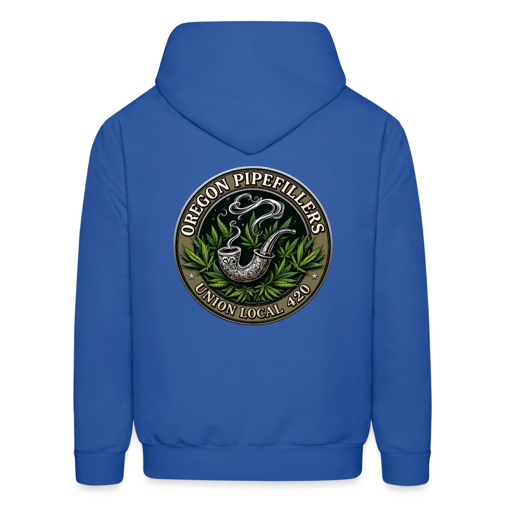 OREGON PIPEFILLERS UNION LOCAL 420 Men's Hoodie - royal blue