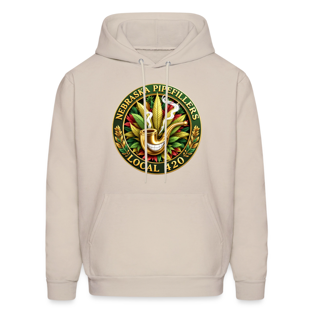 NEBRASKA PIPEFILLERS LOCAL 420 F/B DESIGNS Men's Hoodie - Sand