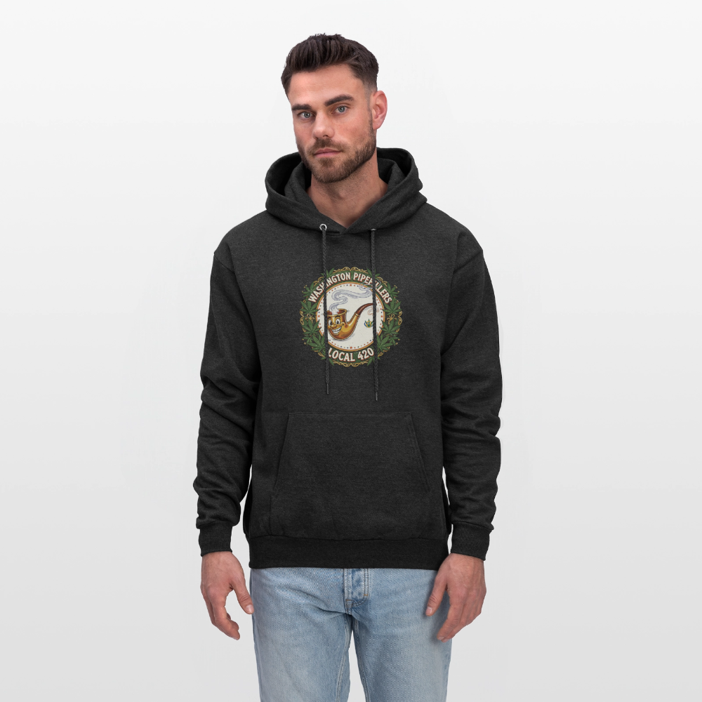WASHINGTON PIPEFILLERS LOCAL 420 Men's Hoodie - charcoal grey
