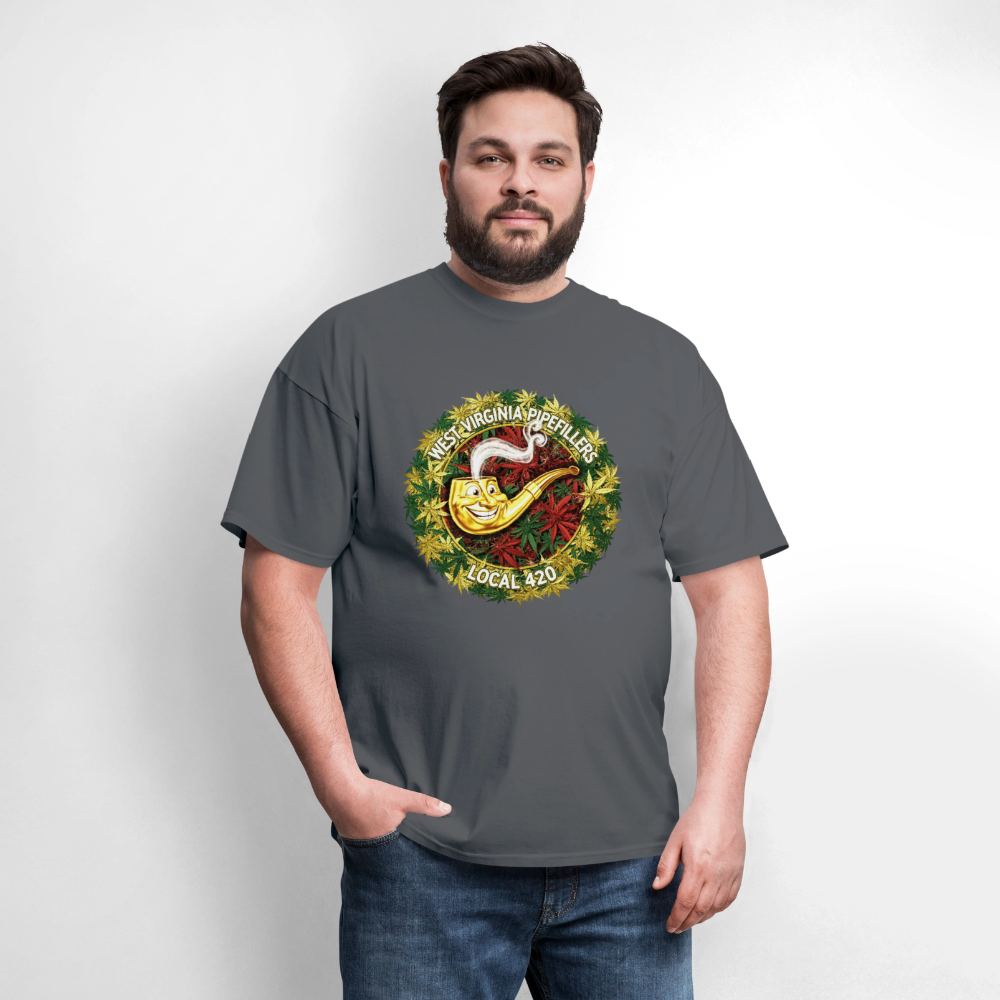 WEST VIRGINIA PIPIEFILLERS LOCAL 420 Men's T-Shirt - charcoal