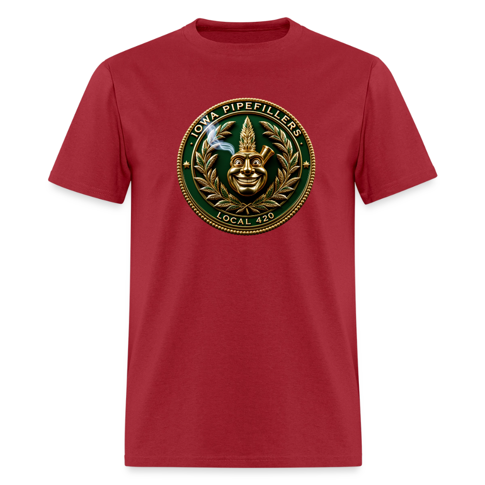 IOWA PIPEFILLERS LOCAL 420 Trucker Hat Men's T-Shirt - true red