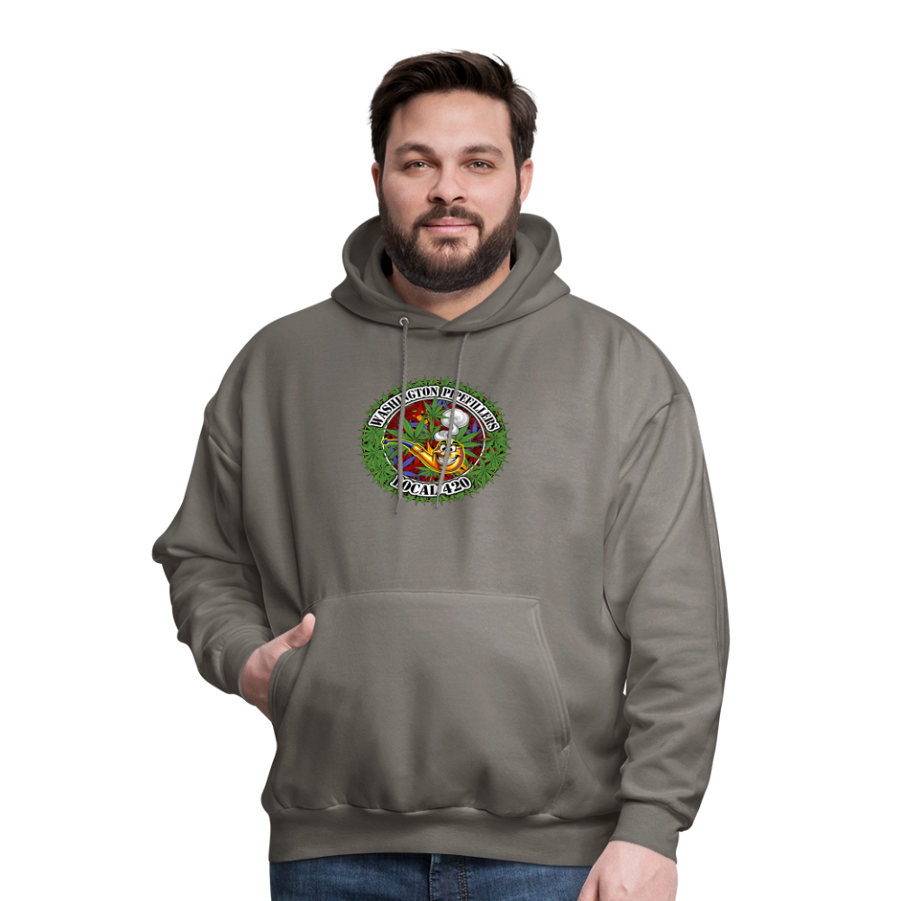 WASHINGTON PIPEFILLERS LOCAL 420 Men's Hoodie - asphalt gray