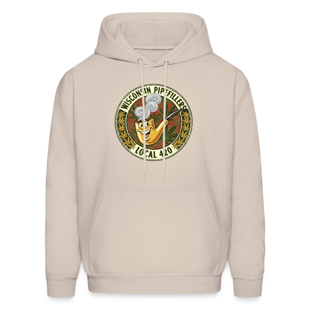 WISCONSIN PIPEFILLERS LOCL 420 F/B DESIGN Men's Hoodie - Sand