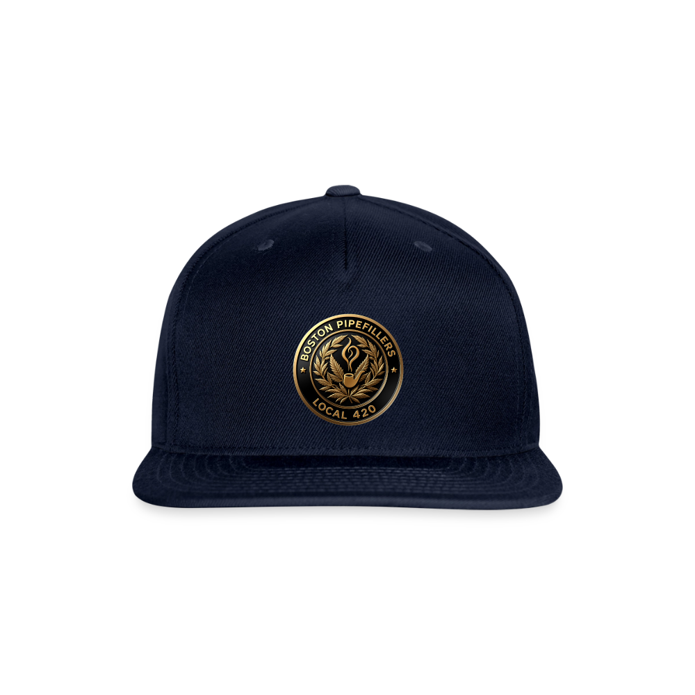 BOSTON PIPEFILLERS UNION LOCAL 420 Snapback Baseball Cap - navy