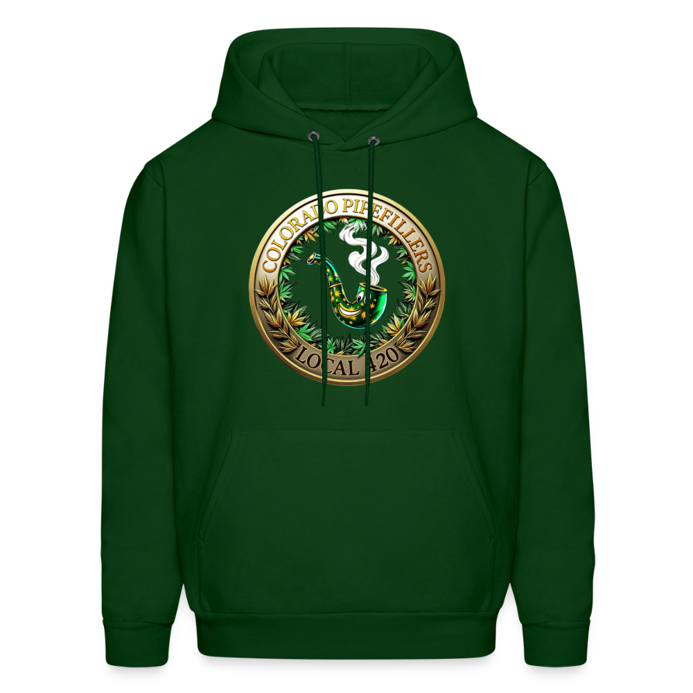 COLORADO PIPEFILLERS LOCAL 420 Men's Hoodie - forest green