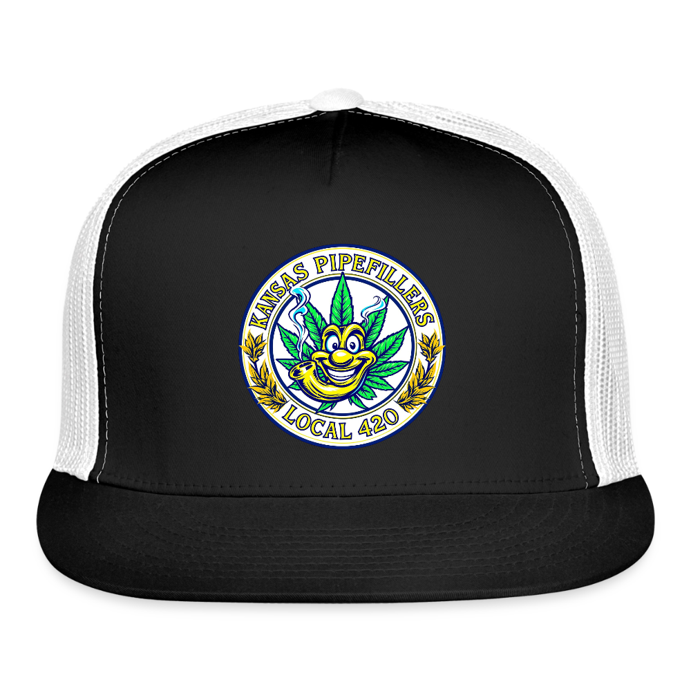 KANSAS PIPEFILLERS LOCAL 420 Trucker Hat - black/white