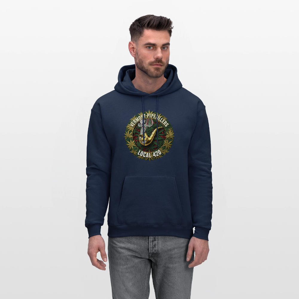 VERMONT PIPEFILLERS LOCAL 420 Men's Hoodie - navy