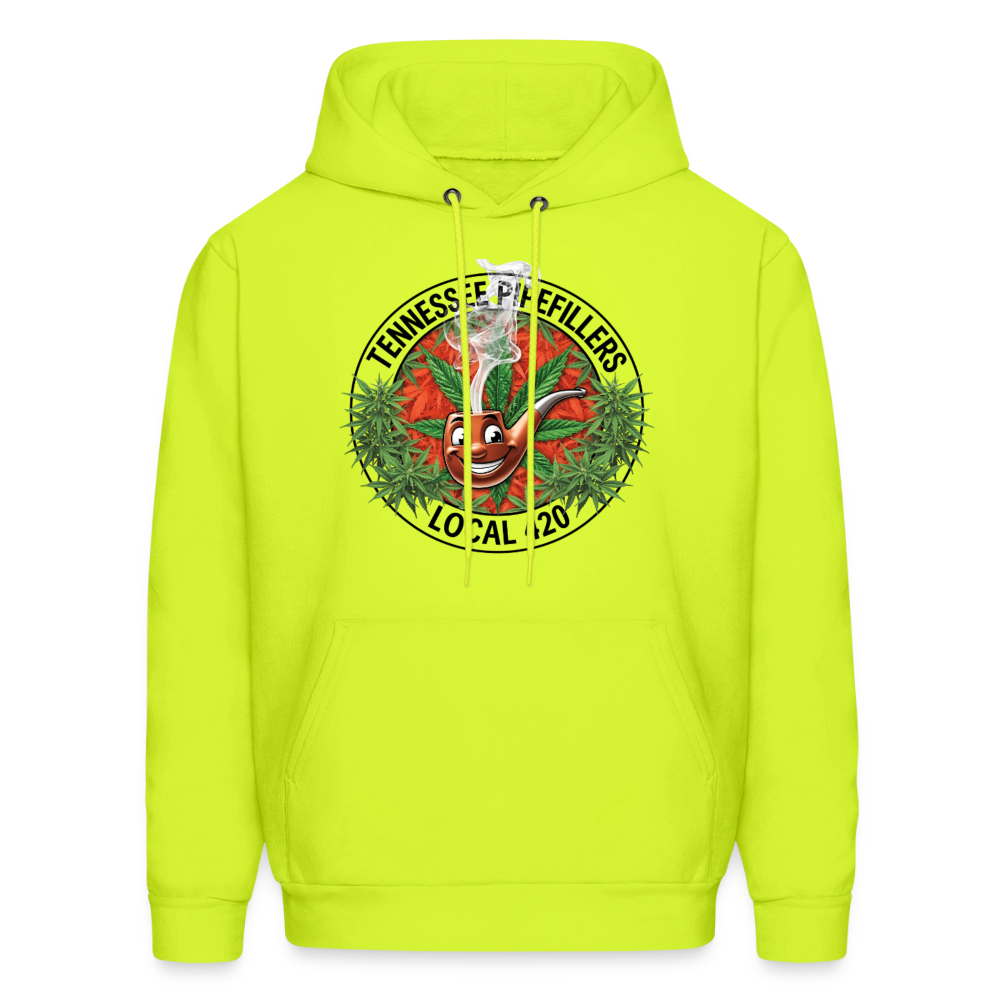 TENNESSEE PIPEFILLERS LOCAL 420 Men's Hoodie - safety green
