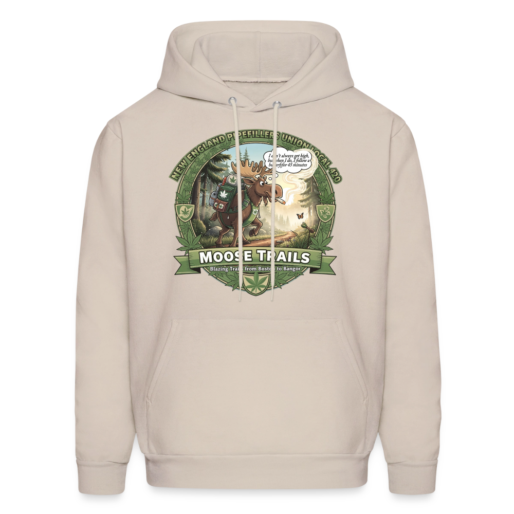 NEW ENGLAND PIPEFILLERS UNION LOCAL 420 F/B EMBLEMS I DON'T ALWAYS Men's Hoodie - Sand