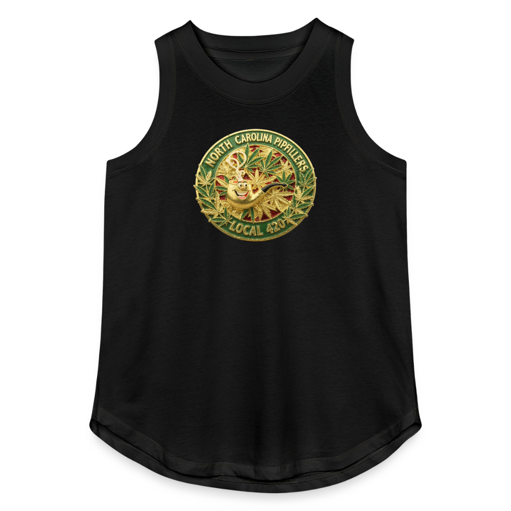 NORTH CAROLINIA PIPEFILLERS LOCAL 420 Women's Relaxed Tank Top - black