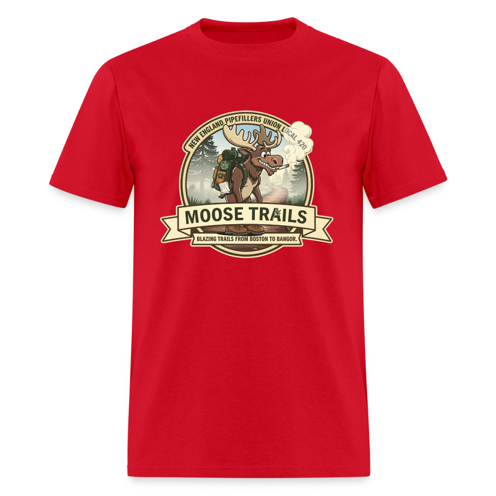 NE PF MOOSE TRAILS FOR TEES Men's T-Shirt - red