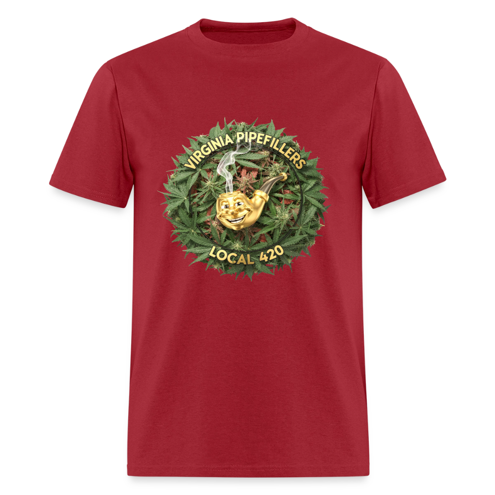 VIRGINIA PIPEFILLERS LOCAL 420 Men's T-Shirt - true red