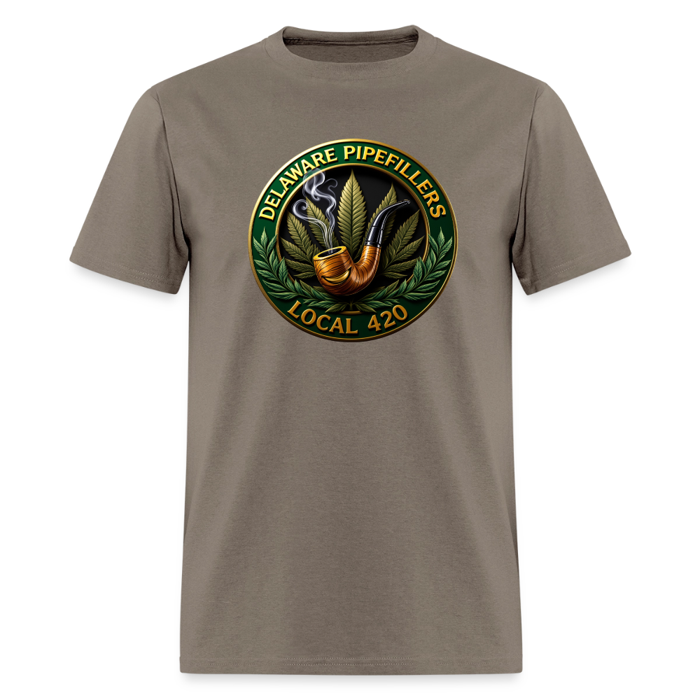 DELAWARE  PIPEFILLERS LOCAL 420 F/B DESIGN Men's T-Shirt - safari