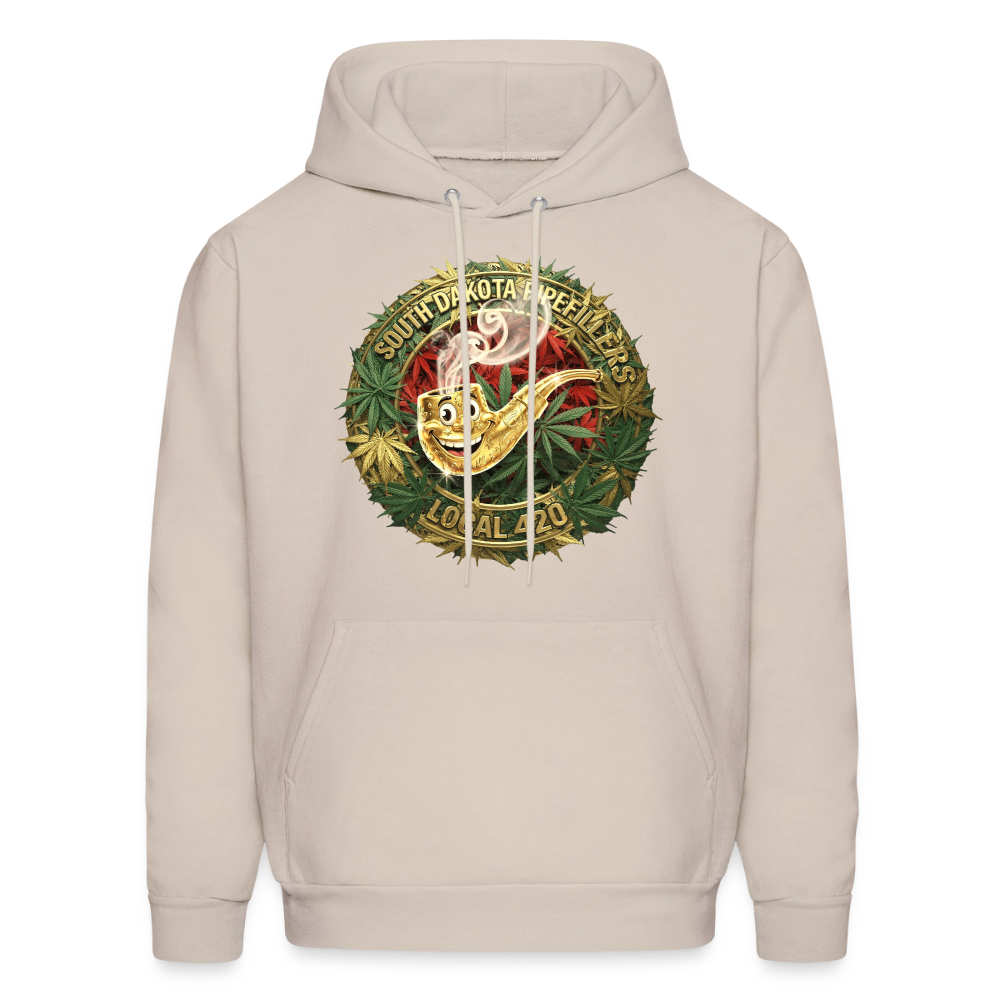 SOUTH DAKOTA PIPEFILLERS LOCAL 420  F/B DESIGN Men's Hoodie - Sand