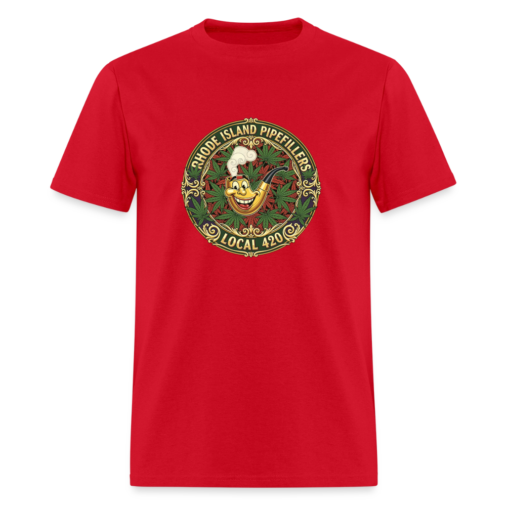 TEXAS PIPEFILLERS LOCAL 420 Men's T-Shirt - red