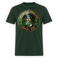 LOS ANGLES PIPEFILLERS LOCAL 420 Men's T-Shirt - forest green
