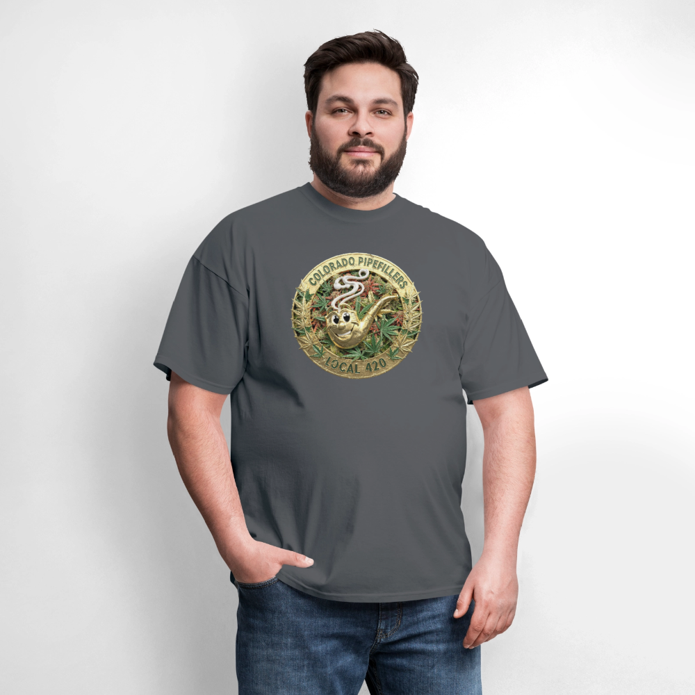 COLORADO PIPEFILLERS LOCAL 420 Men's T-Shirt - charcoal